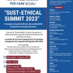 SUST-HETICAL SUMMIT 2023: convegno annuale dedicato alla sostenibilità e l’eticità nel mondo del lavoro